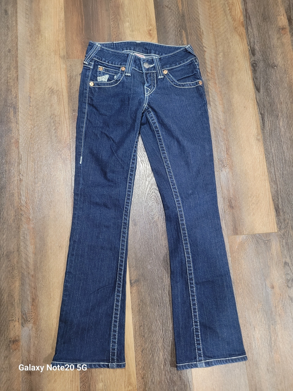True Religion Becky Section Bootcut Jeans Dark Wash Size 24 EUC